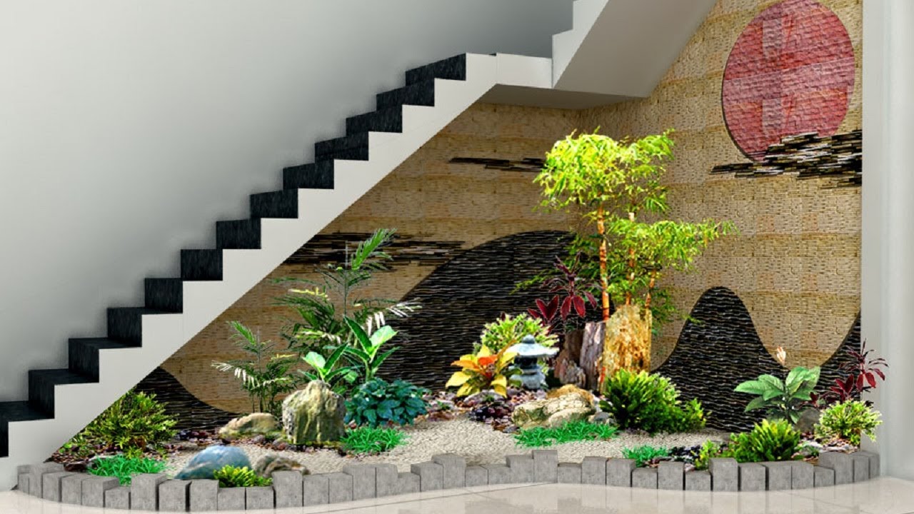 Your Home with Lifelike Indoor Garden Ideas under the Stairs